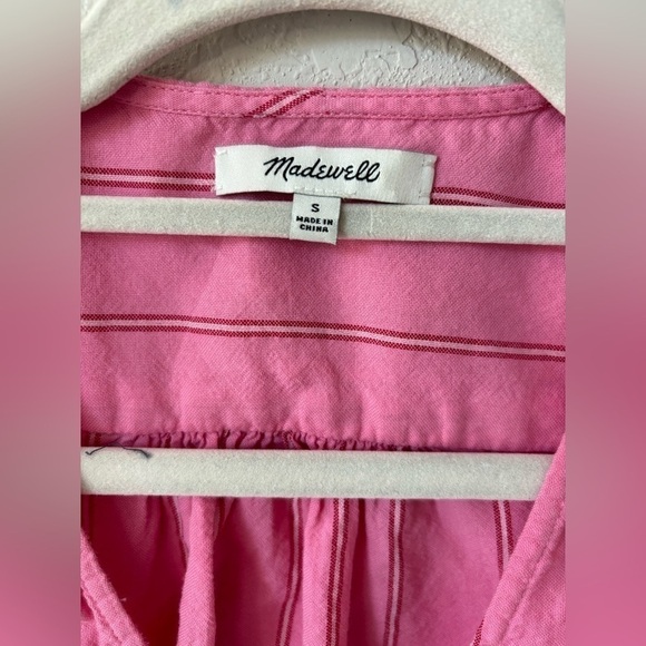 Madewell Wrap Top in Cecilia stripe size small - Picture 4 of 9